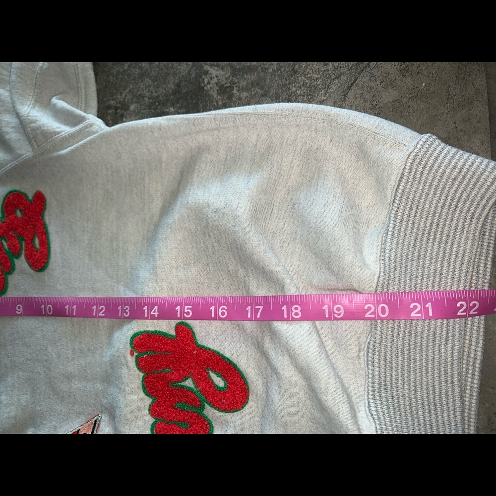 Reebok Vintage Chenille Letters Sweatshirt Sz S - Picture 7 of 8